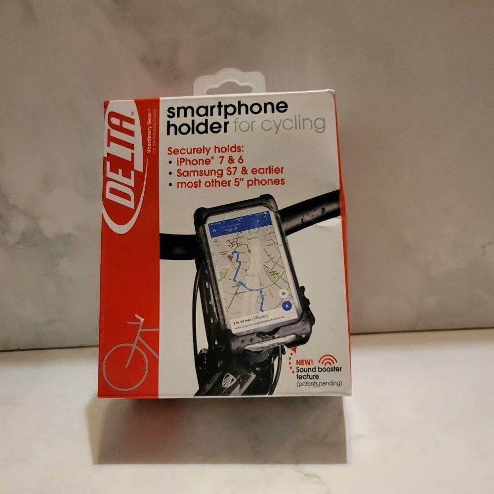 Delta Smart Phone Holder For Cycling, Fits iPhone 6/7, Samsung S7 & Earlier